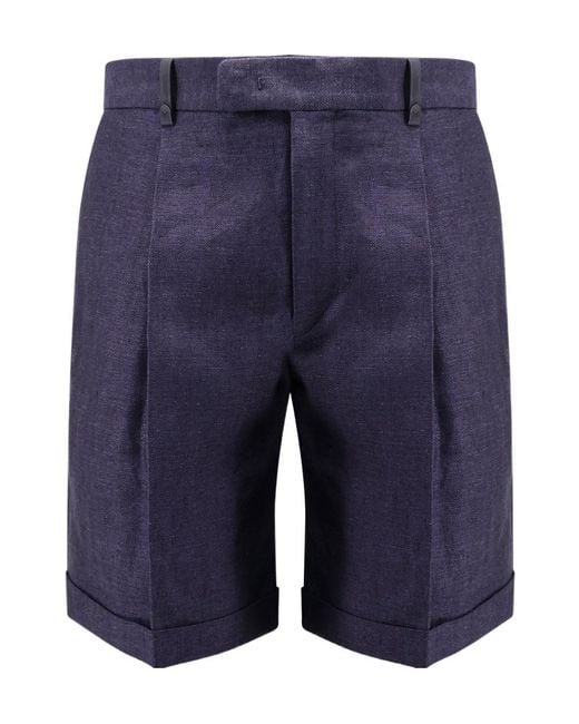 Berluti Blue Tailored Shorts for men