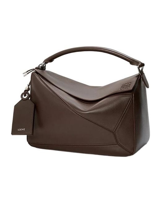 Loewe Brown Large Featherlight Puzzle Bag for men