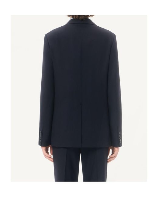 Valentino Blue Single-Breasted Jacket for men