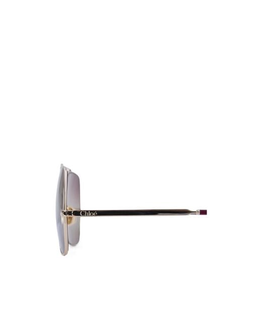 Chloé Multicolor Chloé Eyewear Square Frame Sunglasses