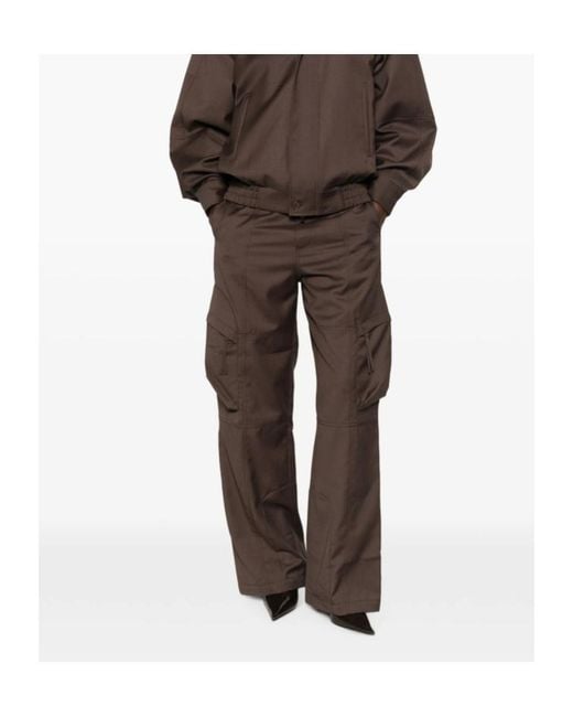 Frankie Shop Brown Casual Trousers With Belt Loops