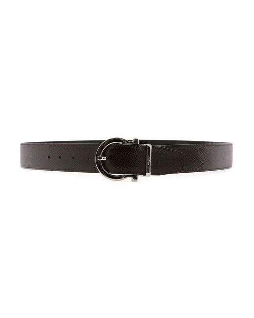 Ferragamo White Adjustable Belt for men