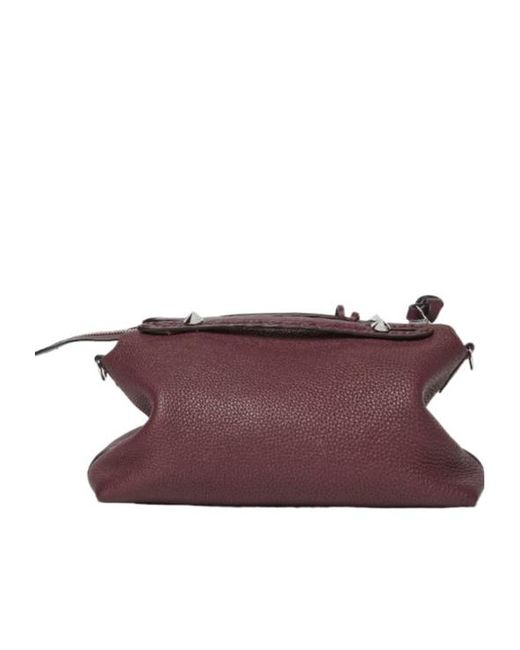 Fendi Purple By The Way Selleria Two-Toned Medium Tote Bag