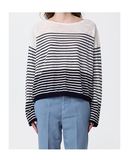 Roberto Collina White Striped Top