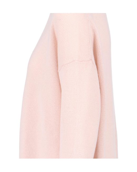 Jil Sander Pink Crewneck Knitted Jumper