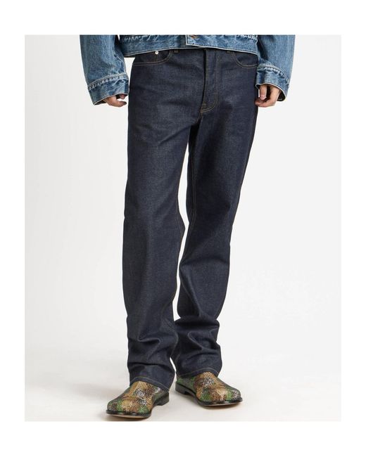 J.W. Anderson Blue Jw Anderson Straight Leg Jeans for men
