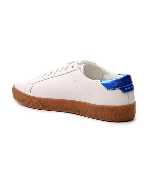 Saint Laurent White Court Classic Sl/06 Low-Top Sneakers for men