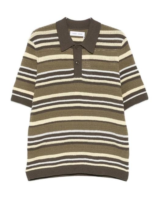 Samsøe & Samsøe Multicolor Striped Knit Polo Shirt for men
