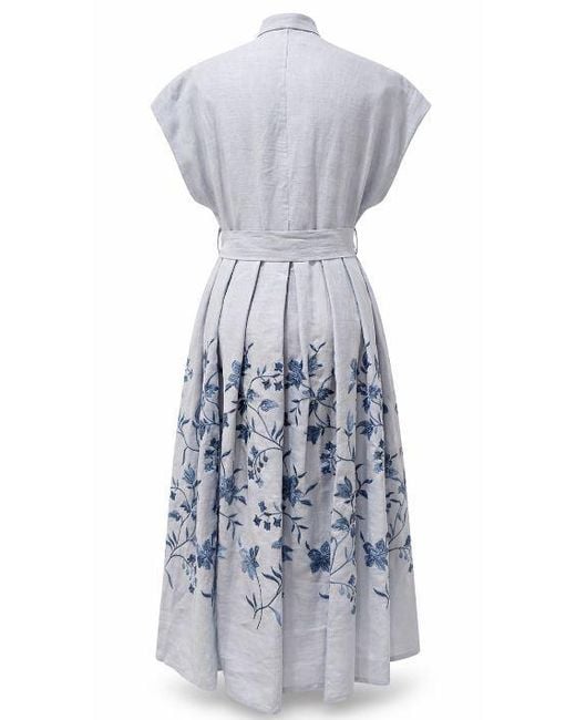 Eleventy Blue Short Sleeve Dress