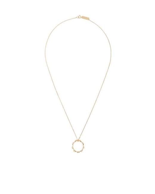 Maison Margiela White Timeless Ring Necklace for men