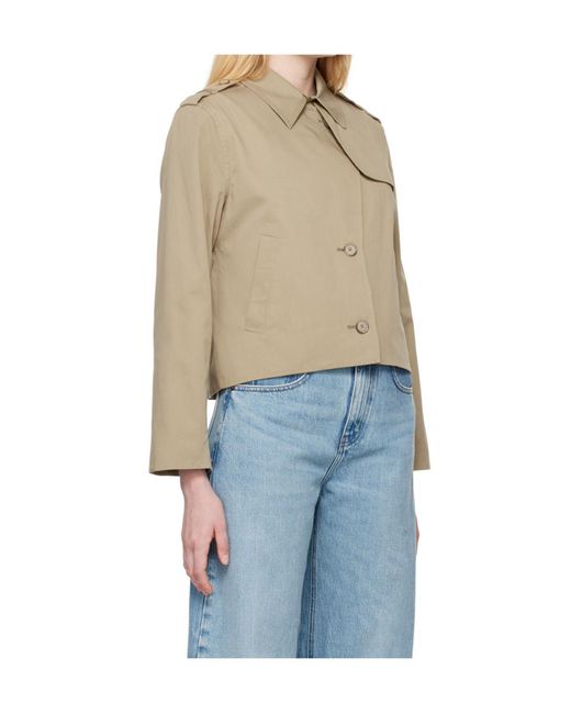 FRAME Natural Button Front Casual Jacket