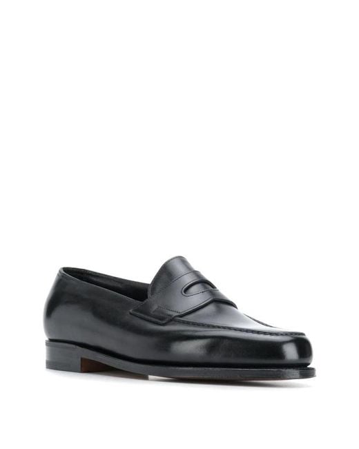 John Lobb Black Lopez Loafers for men