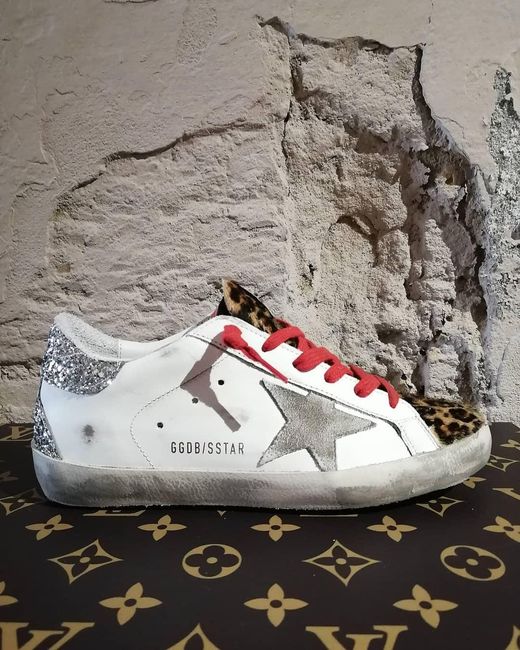 Golden Goose Deluxe Brand Multicolor Superstar Leopard-Print Sneakers