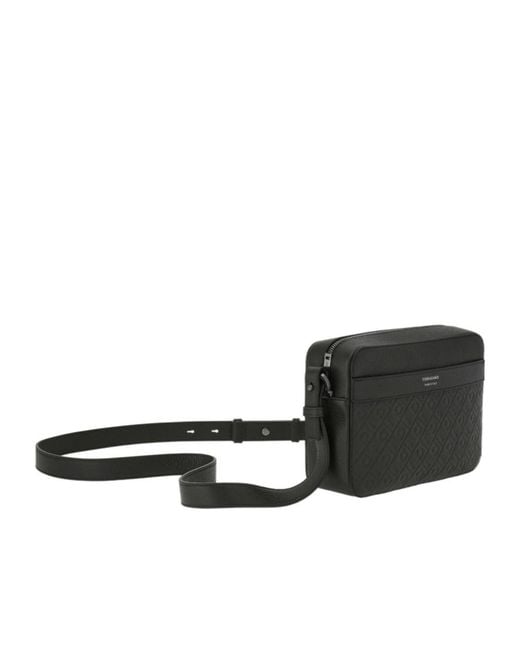 Ferragamo Black Ferragamo Monogram Shoulder Bag for men