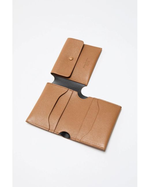Acne Brown Fold Wallet