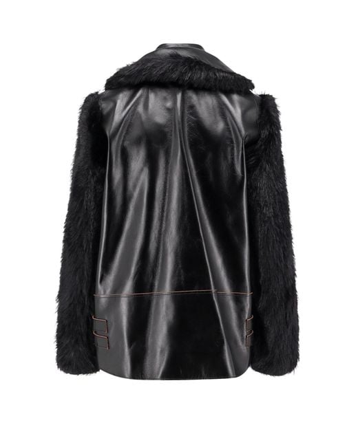Sacai Black Long-Sleeved Paneled Jacket
