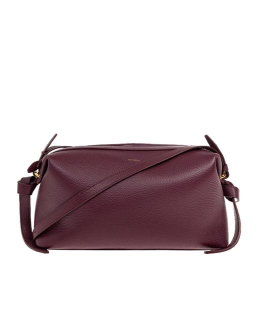 Yuzefi Purple Brioche Knotted-Strap Cross Body Bag