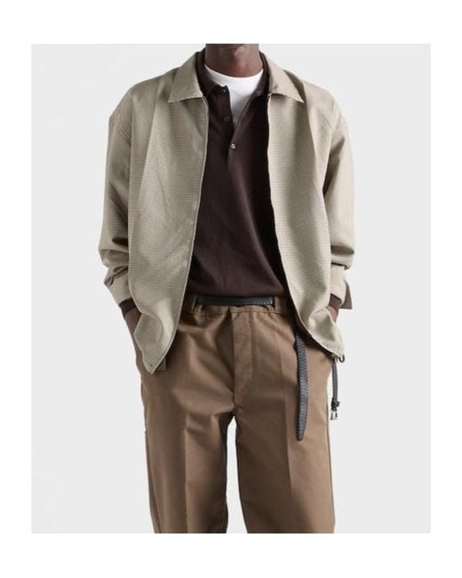 Prada Gray Wool Shirt for men