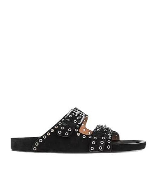 Isabel Marant Black Solidcolor Roundtoe Shoes