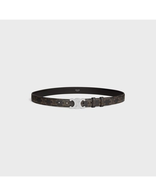 Céline White Triomphe Belt 25Mm for men