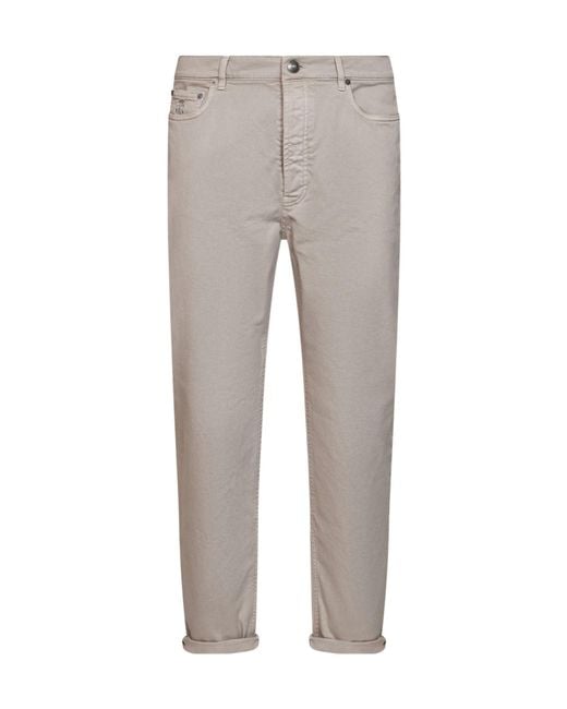 Brunello Cucinelli Gray Belt Loop Jeans for men