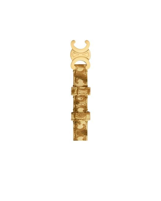 Céline Metallic Small Triomphe Belt