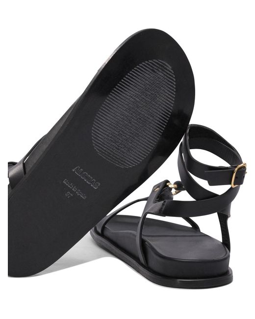 Alohas Black Flat Sandals