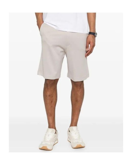 Herno White Buttoned Shorts for men