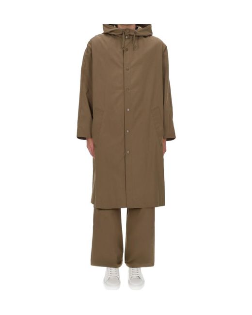 A.P.C. Natural Hooded Long Coat for men