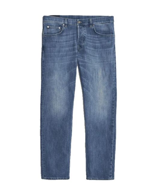 Dondup Blue Regular Jeans for men
