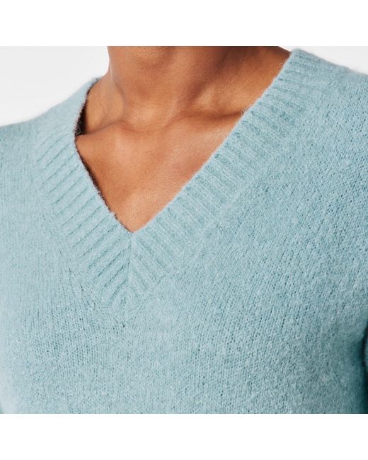 Weekend by Maxmara Blue V-Neck Knit Sweater