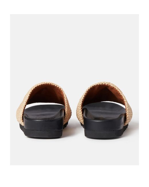 Stella McCartney White Elyse Logo Sandals