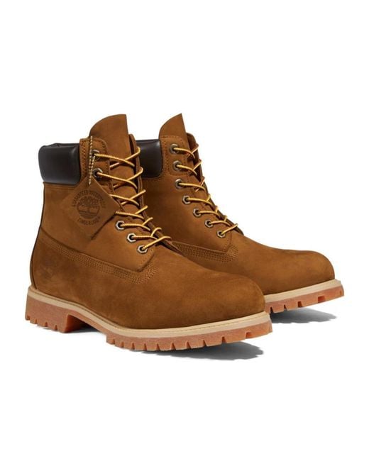 Timberland Brown Front Lace-Up Boots for men