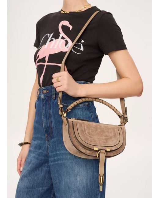 Chloé Brown Chloé Marcie Mini Shoulder Bag