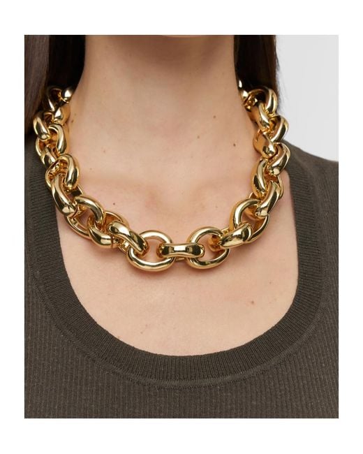 Joseph Metallic Chain-Link Necklace