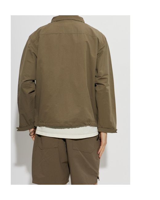 Rhude Green Long-Sleeve Casual Jacket for men