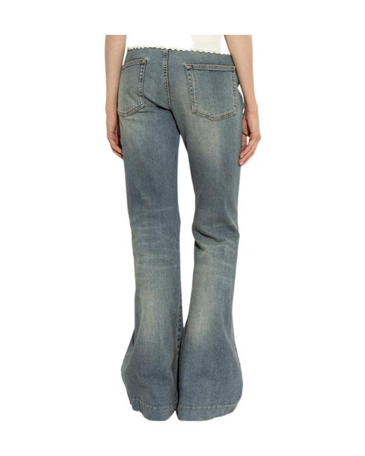 McQueen Gray Belt-Loop Jeans