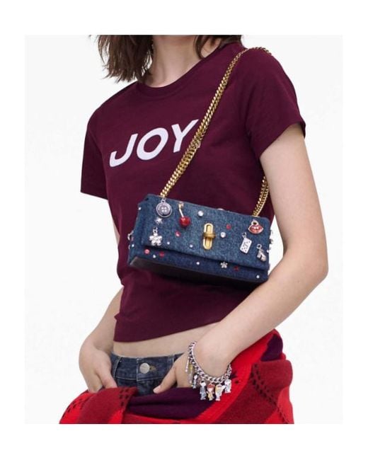 Marc Jacobs Blue Mini The Trinket Denim Crossbody Bag