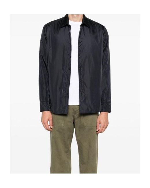 Aspesi Blue Reshirt Button-Up Shirt for men