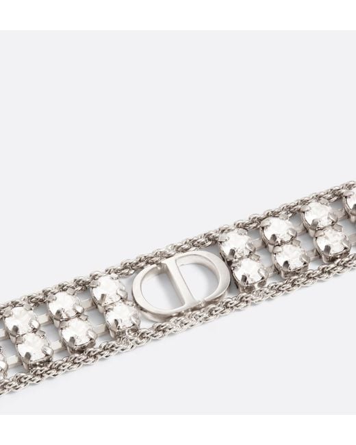 Dior White Sparkle Choker