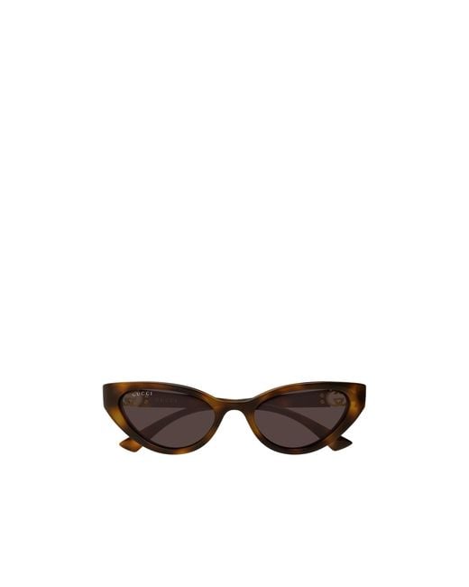 Gucci White Cat-Eye Sunglasses