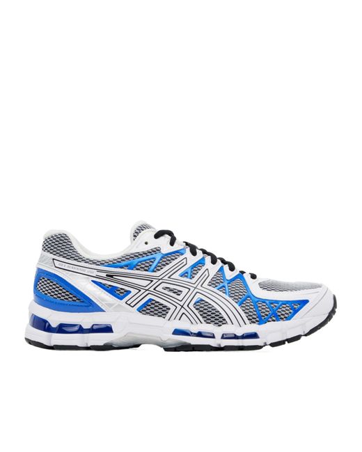 Asics Blue Mesh Lace-Up Running Shoes for men