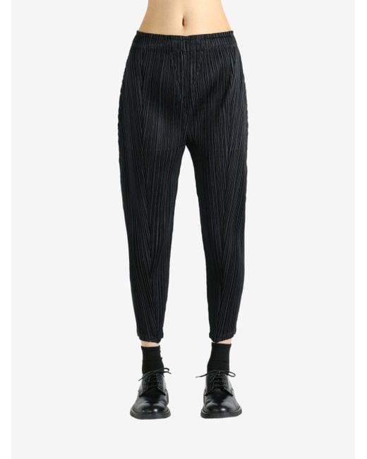 Pleats Please Issey Miyake Black Pleats Please Issey Miyake Thicker Bottoms Pants