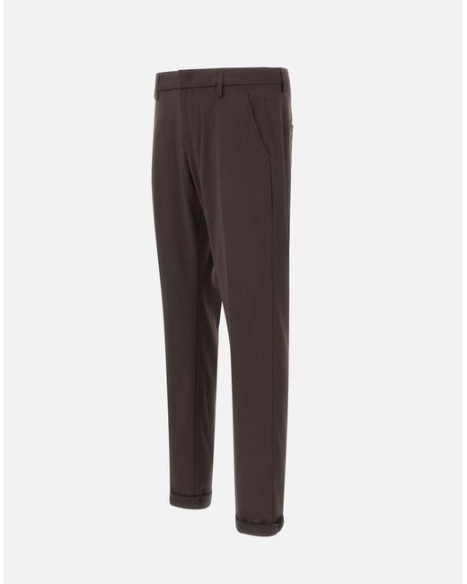 Dondup Gray Gaubert Slim Fit Pants for men