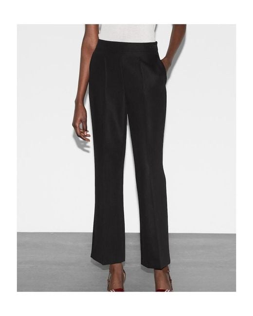 Gucci Black Logo Embroidered Bootcut Leg Trousers