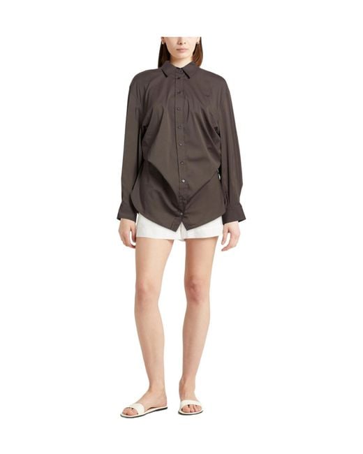 Brunello Cucinelli Brown Solid Colour Shirts