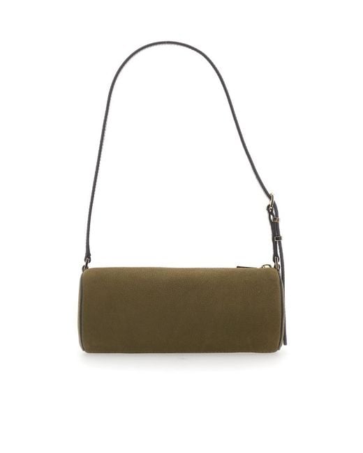 MICHAEL Michael Kors Metallic Izzy Small Nubuck Barrel Pochette