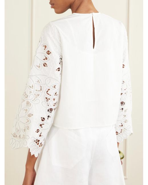 Farm Rio White Embroidered Shirt