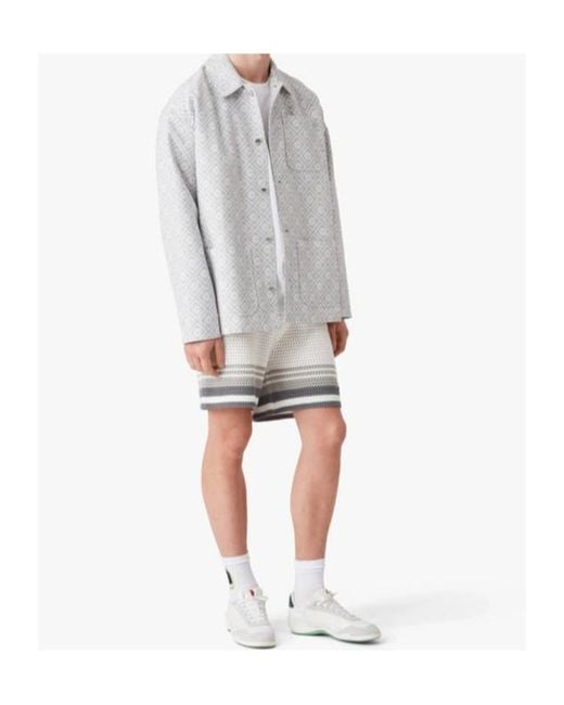 Casablanca White Monogram Workwear Jacket for men
