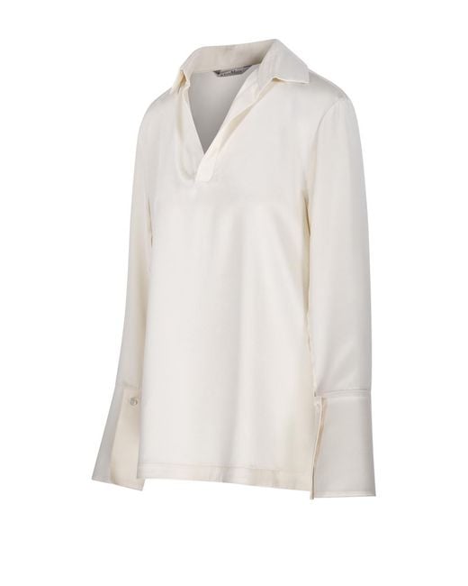Max Mara White Dover Blouse